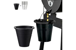 Easyki Silicone Grease Bucket Liners Compatible for Traeger Pro Series 575/780,20/22/34 Series, Ironwood 650/885 & Z Grills, Pit boss ect, Drip Tray Liner for Pellet Grill Accessories （2pk Black）