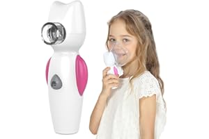 ‎FEELLIFE FEELLIFE Inhalator Vernebler, Inhalationsgerät für Atemwegserkrankungen wirksam, Inhaliergerät für Kinder, mit Musik Funktion und 2 Medizinbecher