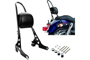 Schienale per Moto,PSLER Schienale Passeggero Sissy Bar per Harley Sportster XL883 XLH883 XL1200 XLH1200 2004-2023 e per XL1200C XL1200S 1996-2000