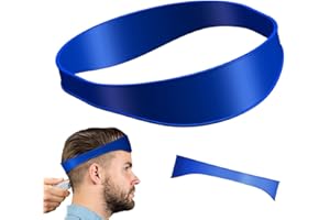 Visxcnu DIY Fascia Taglio Capelli Curva in Silicone, Strumento per Tagliare Capelli, Fascia Per Capelli per Tagli Casa Fai da Te Fascia Taglio Capelli in Silicone per Uomo