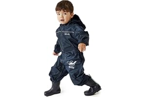Regatta Combinaison Enfant Puddle IV All In 1S Enfant Navy FR: S (Taille Fabricant: 12-18)