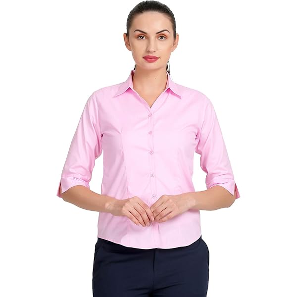 本LA‐３‐9 Buy ZX3 Women Regular Fit 3/4 Sleeves Formal Shirt (Sky Blue_S) at