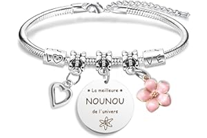 TAMNIOA Cadeau Maitresse d'école Cadeau Nounou Bracelet Maitresse Bracelet Atsem Merci Maîtresse Cadeau Fin d'année Scolaire Cadeau Merci Cadeau Assistante Maternelle Cadeau Institutrice Cadeau Prof