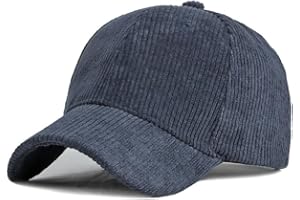 Redwestmelon Unisex Classic Corduroy Baseball Cap Vintage Adjustable Trucker Cap Hat for Women Men Outdoor Travel Sun Cap