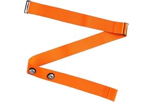 JECDFS Ceinture Cardio Ajustable pour Surveillance de la Fréquence Cardiaque, Compatible Bluetooth ANT+ (70 cm à 105 cm) Compatible avec Wahoo, Polar H10 H9, Coospo, Magene, Bryton, Livlov Détecteurs de Dist