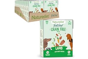 Naturediet - Feel Good Wet Dog Food, Natural and Nutritionally Balanced, Grain Free, Lamb, 390g (Pack of 18)