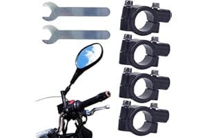 ZLXFT Spiegel Halterung,4 Stücke Spiegel Halterung Motorrad,Motorrad Spiegel Adapter,Spiegelhalterung Motorrad 22mm,Lenkerhalterung für Fahrradspiegel,Motorrad Spiegel Halter,für Motorrad Fahrrad