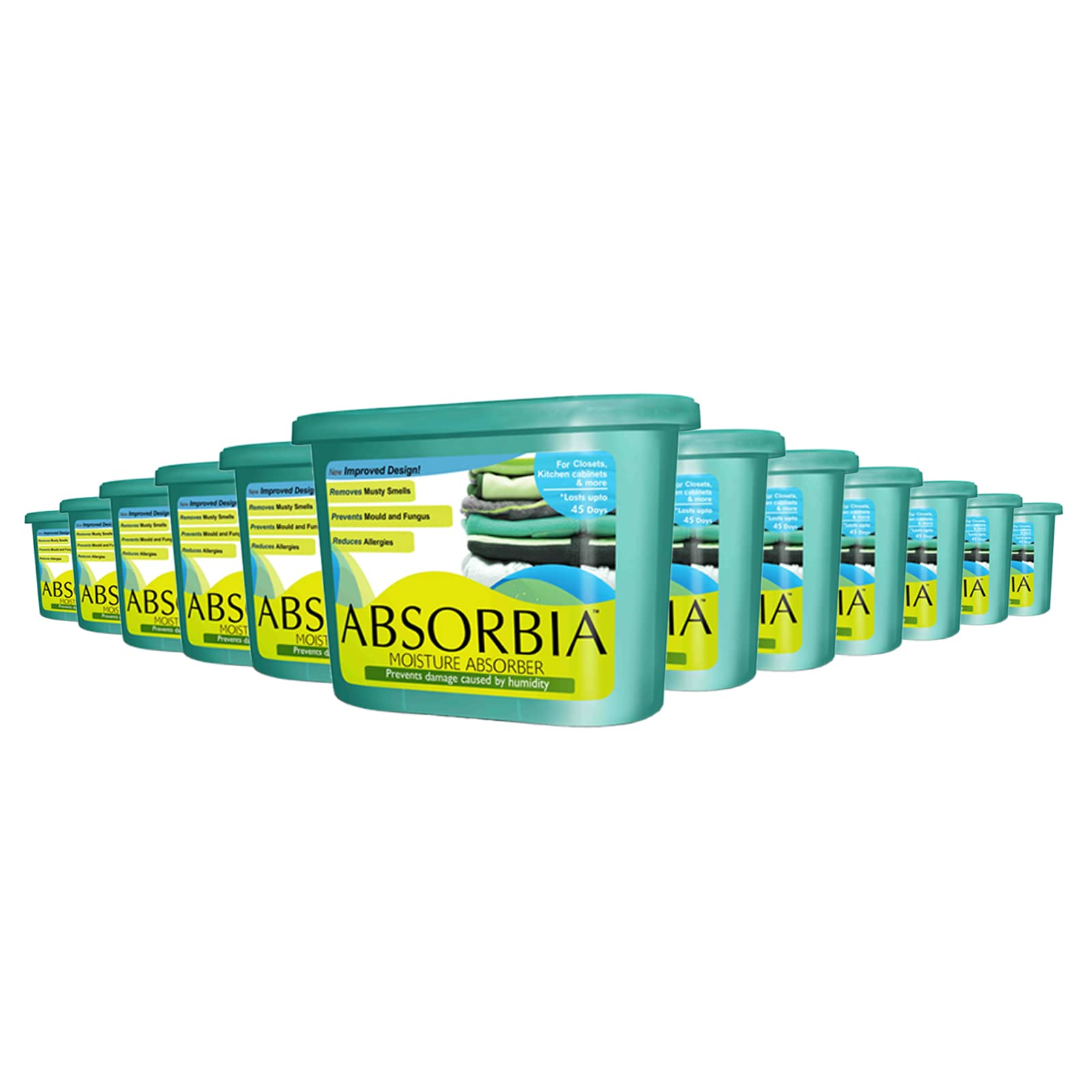Absorbia Moisture Absorber | Absorbia Classic XL (300 gms X 12 boxes)- Pack of 12 | Absorption Capacity 600ml Each|Dehumidier