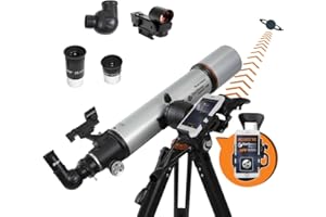 Celestron 22460 StarSense Explorer DX 102AZ Smartphone App-Enabled Refractor Telescope, iPhone/Android Compatible, Grey