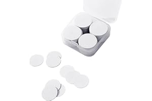 ROSSHINE 36pcs NTAG215 NFC Tags, White 25 mm NFC Cards with Storage Box, Blank NFC Business Cards 504 Bytes Memory Fully Programmable Compatible with iPhone Android and All Other NFC Enabled Devices