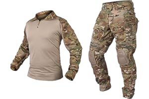 AVLUZ Abbigliamento tattico Combat Bdu Camouflage Uomo Uniforme, G3 Airsoft Military Set, Giacca Camicia & Pantaloni Completo.