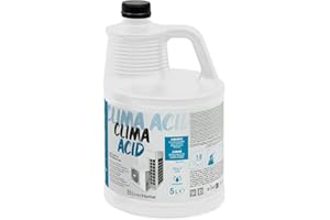 ErrecHome Clima Acid, Nettoyant Acide pour Unité Extérieure des Systèmes de Climatisation et Réfrigération, Formule Concentrée, 5 L