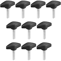 Sourcing Map Poignée Serrage Préhension Boutons à Vis M6 X 35mm Forme T