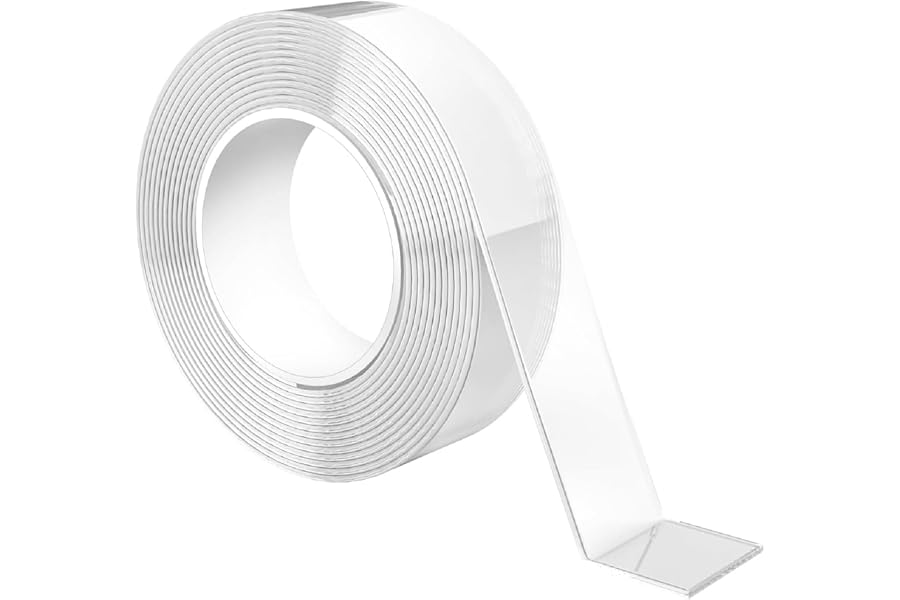 GRIFEMA GA4001-1 Cinta Doble Cara Extrafuerte, 3 Metros Cinta Adhesiva Doble Cara Transparente, Resistente Al Agua, para Pare