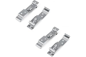 Portamatriculas para Remolque, SRJQXH 4 Piezas Portamatriculas Coche Remolque, Clips de Placa de Matrícula de Remolque, Retráctil, Adecuado para Matrícula de 10,5-11,5 CM de Altura