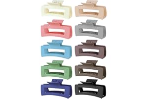 ‎KAVYA Kavya Groß Haarklammer, Haarspangen Damen Rutschfest Haarklammern Bunt Set Claw Clip 10 Stück Hair Clip Dick Dünnes Haar Haarschmuck Damen