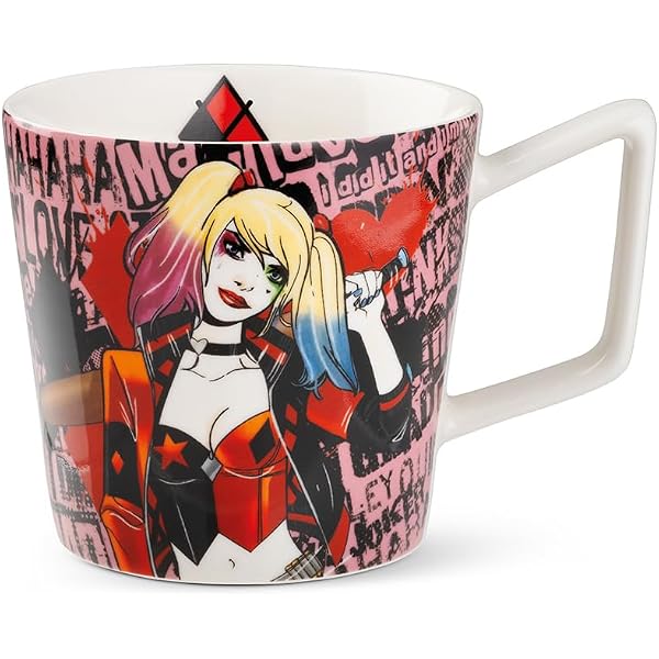 Trousse Triple Compartiments DC Comics Harley Quinn - Beige, 11x23x7 Cm, Fermeture éclair