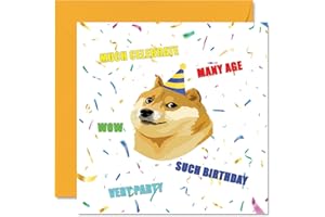 STUFF4 Śmieszne kartki urodzinowe dla mężczyzn kobiet - mem pies - niegrzeczne kartki urodzinowe dla mamy taty brata siostry syna córki babci dziadka, 145 mm x 145 mm kartki okolicznościowe, dowcip humor kartki na 30. urodziny