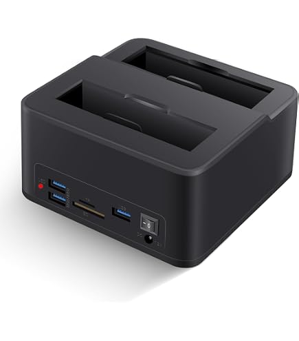Media Express GDPD02 Station D'Accueil USB 3.0 Pour Disque Dur SATA 2,5" Et 3,5" Jusqu'à 4To - Plug & Play