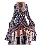Este precioso vestido floral presenta una división sexy en el lateral y es perfecto para eventos de discoteca en la playa, día y noche, en verano.