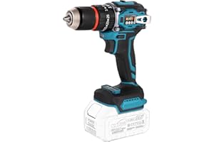 KATSU TOOLS KATSU FIT-BAT 21 V bezszczotkowa akumulatorowa wiertarko-wkrętarka udarowa 13 mm, kompaktowa wiertarka kombi 3 w 1, wiertarka udarowa i śrubokręt, światło LED, metalowy hak, bez baterii 102624