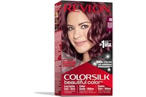 Revlon Coloration Permanente Colorsilk Beautiful Color - Couleur Radieuse Longue Tenue - Couleur 48 Bourgogne - 1 Application