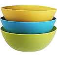 Kuber Industries Modular Plastic Solid Mixing Bowl|Unbreakable Mixing Bowls|Microwave & Dishwasher Safe|Size 19 x 19 x 9 CM|Pack of 3, Capicity 1500 Ml (Multicolour)