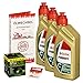 Produktbild Ölwechselset Castrol Power1 20W-50 Öl + HiFlo Racing Ölfilter für Yamaha YZF-R1, Bj. 98-01 (Typ RN01 RN04); Motoröl + Filter + Dichtring