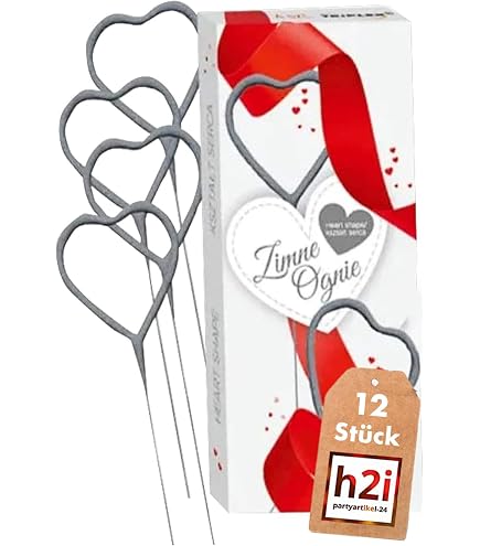 Borgonovo Candeline Scintillanti 2° Misura – Confezione Da 10 Bastoncini Pirotecnici K1 Per Feste, Colore Grigio