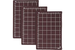 GHSHANOG 3Pcs Magnetic Cutting Shim,22.6x15.3CM Grid Magnetic Shim,Embossing Machine Die Pads Magnetic Shim,Centimeter Scale Magnetic Sheets for Die Cutting Machine