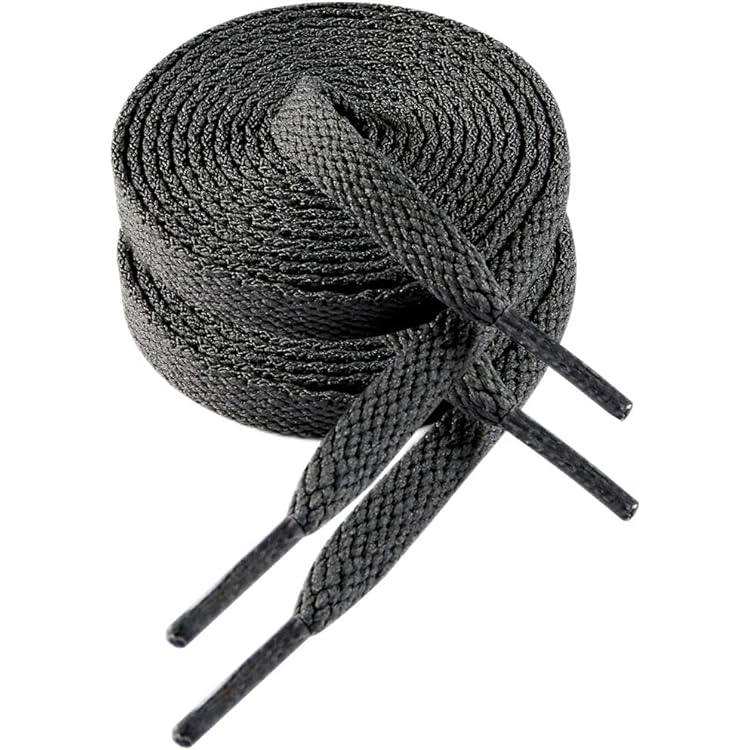 Stepace 2 paar platte schoenveters, 8 mm breed premium