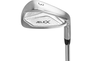 JELEX Mazza da golf per destrorsi, in acciaio inox, per principianti e professionisti, per il campo da golf o per l'allenamento sul tappetino, ferro 3, 4, 5, 6, 7 e SW, PW