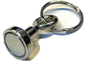 AllCachedUp Super Strong Magnet Bison Geocache Converter or Magnetic Keyring Holder - Neodymium with up to 8 kilo pull