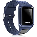 kwmobile Cinturino TPU Silicone con Fibbia Compatibile con Tomtom Runner 1 / Multi-Sport Cinturino - Cinturini 15,5-21,5 cm N