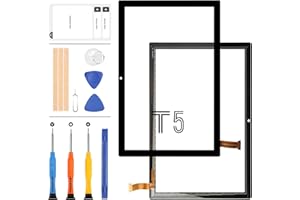 LADYSON pour Yestel T5 Écran de Remplacement 10,1 Pouces pour Yestel T5 Écran Tactile Digitizer Kit pour Yestel T5 Capteur Tactile Panneau de Verre Lentille Pièces de Réparation Complètes avec Outils