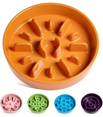 LE TAUCI Slow Feeder Hondenbak, 675 ml, Maze Paars