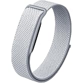 Google Fitbit Air ile Uyumlu Kumaş Hasır Tasarımlı Sportif &Ouml;rg&uuml;l&uuml; Kordon