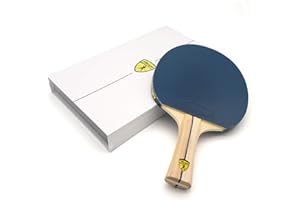 Killerspin Classic Racket, Ping Pong Paddle for Beginners, Jet Basic Rubber Grips, Flared Handle, Blue