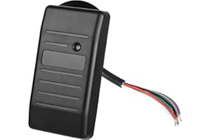 DAUERHAFT Lecteur RFID Lecteur 125Khz, Lecteur USB de Carte d'identité, Lecteur de contrôle d'accès de Carte RFID de sécurité, Étanche, Résistant à l'humidité, 125Khz Wiegand 26/34, pour Contrôle d'ac
