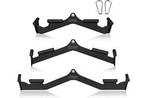 POWER GUIDANCE Asas para poleas, tiradores de cable, barra de tirantes, mango de remo, barra de bíceps, barra de tríceps, asas para máquina de cable, para culturismo, deportes de fuerza, fitness