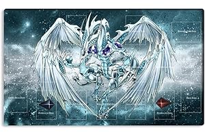 New Mlikemat Playmat Stardust Dragon TCG CCG OCG Trading Card Game Mat with Zones + Free Bag (ZD014-511-A)