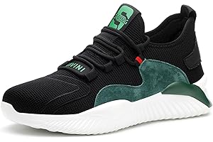 UnPtios Lightweight Safety Shoes Men Safety Trainers Steel Toe Working Shoes Men's Women's Work & Utility Footwear, Ladies, Breathable, Wide Fit, Security, Anti-Puncture