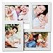 Produktbild WOLTU Bilderrahmen Fotorahmen Holz Rahmen, aus MDF Platten, für 4 Bilder in 10 * 15cm, Foto Collage, Bildergalerie, Weiß