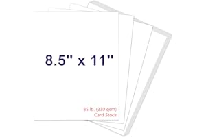 JOYBERG White Cardstock 8.5 x 11, 230gsm Cover Cardstock Paper, 85 Lb Heavy Card Stock for Printer, Card Stock Paper for Invitations, Scrapbooking, Crafts, Diy Cards, Decoration, Drawing (30 Sheets)