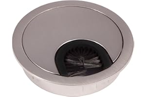 SOTOOLS König Passe-câbles en métal - Diamètre : 68 mm - Aspect acier inoxydable