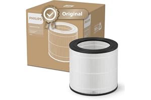 Filtre de Remplacement Original Philips pour Purificateur d'Air Série 600 AC0650, AC0651, HEPA NanoProtect, Durée de Vie 12 Mois (FY0611/30)