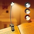 Necomi Book Light,ضوء الكتاب, Reading Light with Clip, 12 LED Lamp, 3 Color Temperatures, Lightweight Reading Lights for Books in Bed, Up to 60 Hours Eye-Friendly Lighting for Bookworms & Kids,Adult