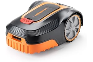 LawnMaster L10 Robotic Lawnmower. Fully Automatic Robot Mower with Auto Charging Docking Station & 20V MAX 2.0Ah Lithium-Ion Battery. For Lawns up to 400m², 18cm Cut Width, Cut Height Adjust