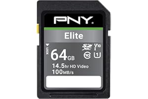 PNY Elite SDXC Card 64GB Class 10 UHS-I U1 100MB/s