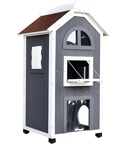 Trixie natura kattenhuis met balkon